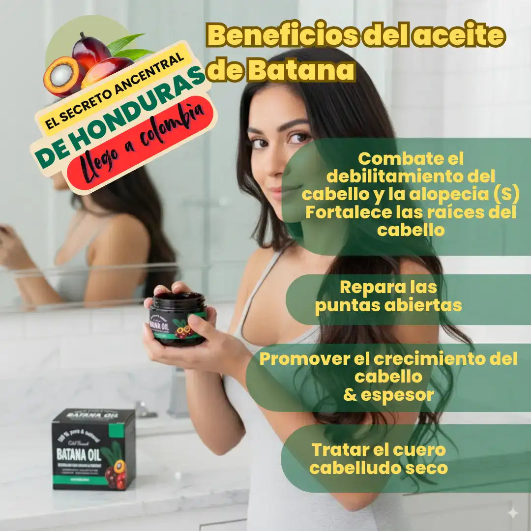 Aceite de Batana Oil™️ Crudo 60ml |Restaura la fuerza y reduce la caída.