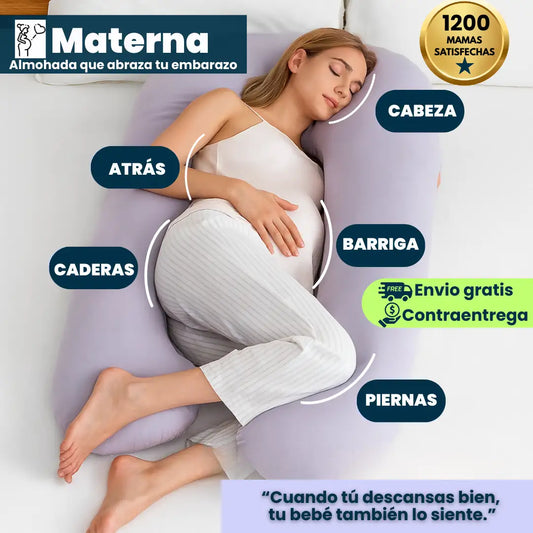 Materna💕 | la almohada que abraza tu embarazo y cuida de tu bebé