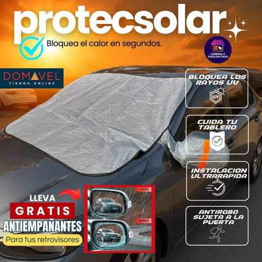 Protecsolar®️ |Carro con interior fresco, Sin asientos que queman