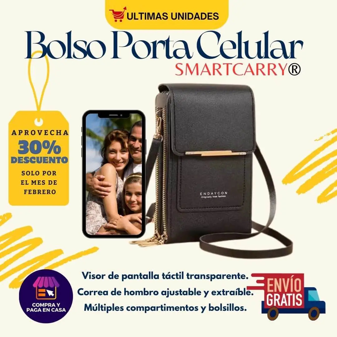 Smartcarry®️ | Bolso billetera porta celular ¡Comodidad sin límites! 🔥"
