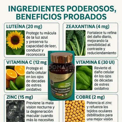 Suplemento Vitamina Para La Visión |90 Capsulas