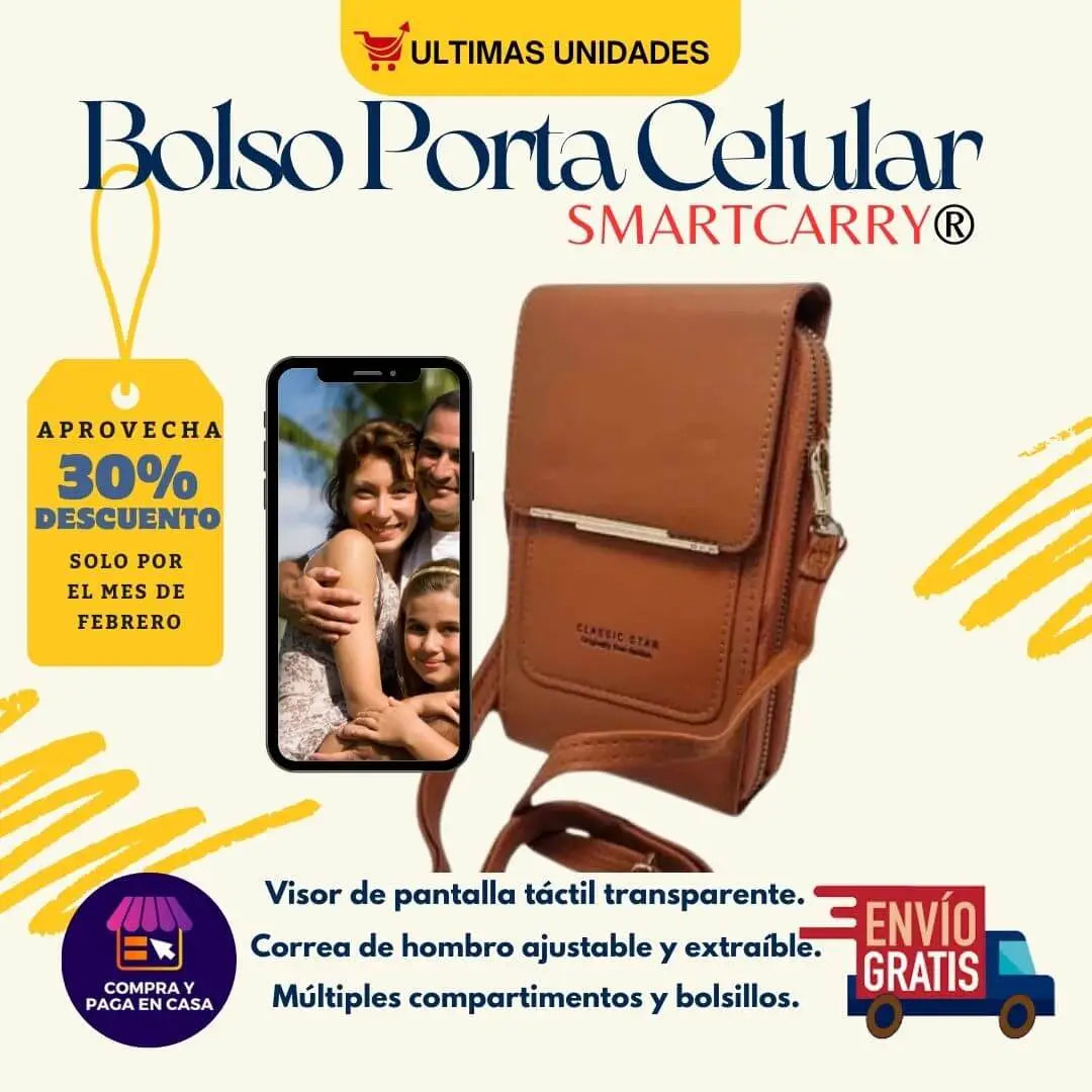 Smartcarry®️ | Bolso billetera porta celular ¡Comodidad sin límites! 🔥"